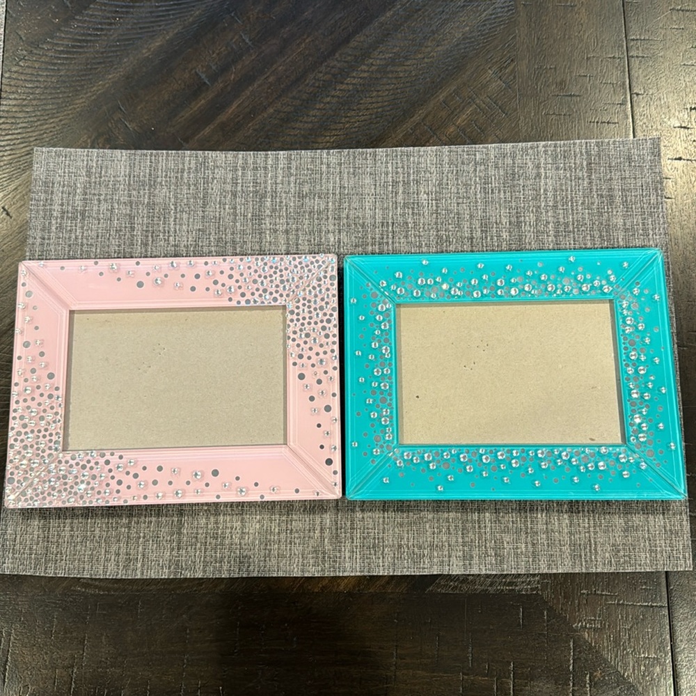 Lane Furniture Glass Rhinestone Picture Frames